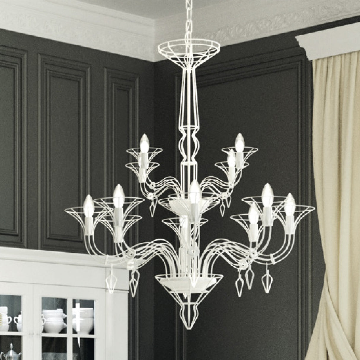 Dedalo 12 Light Chandelier