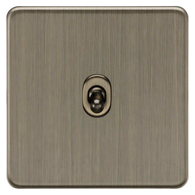 10AX 1G 2-way Toggle Switch - Antique Brass