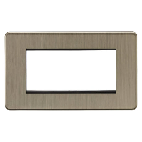 4G Modular Faceplate - Antique Brass
