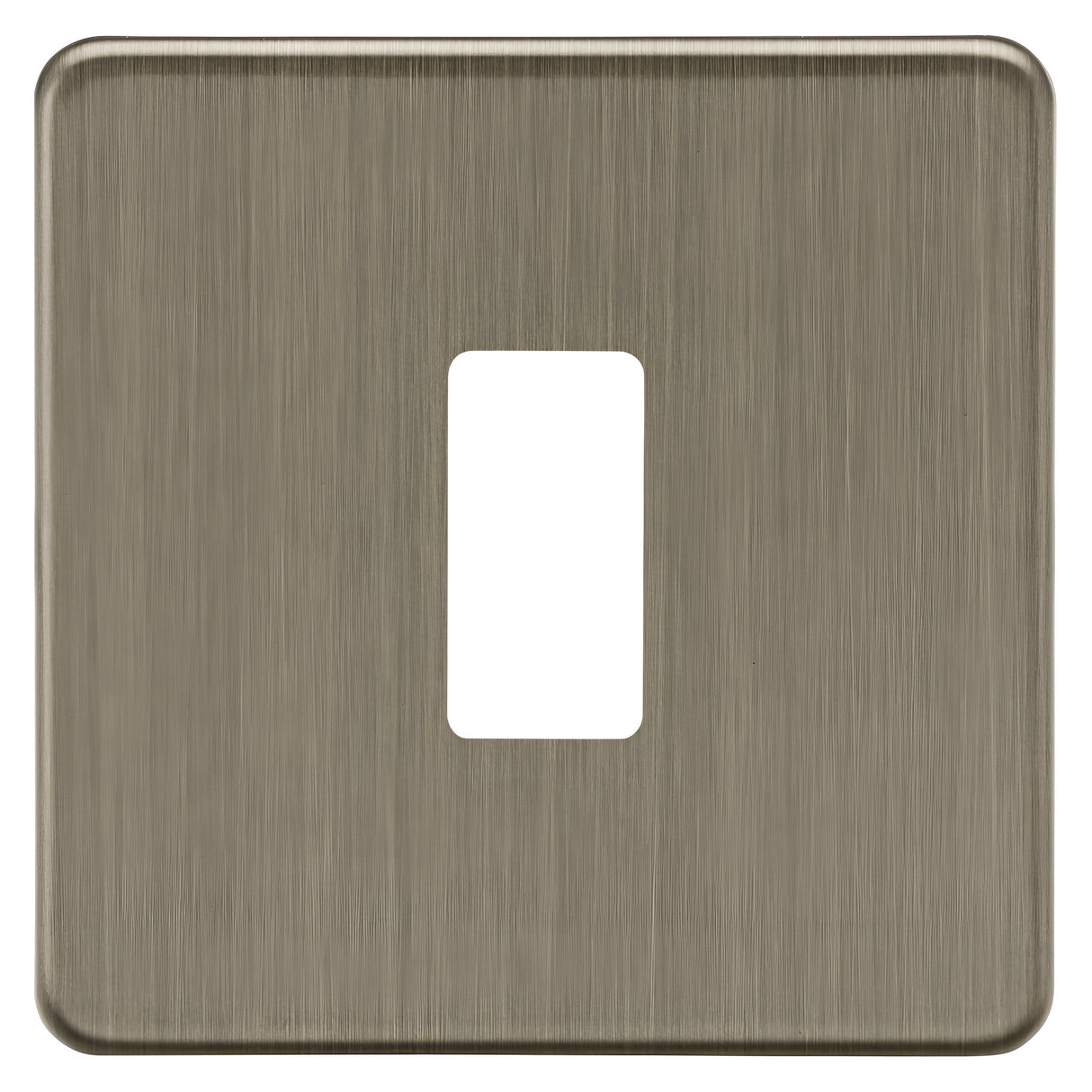 1G Grid Faceplate - Antique Brass