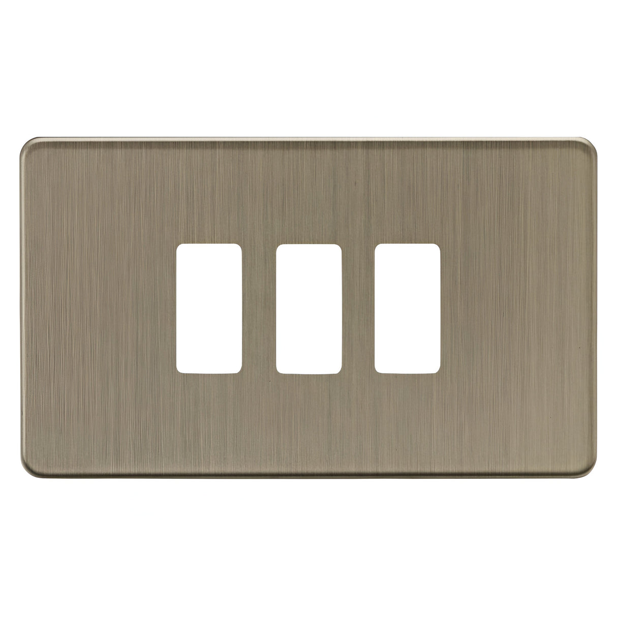 3G Grid Faceplate - Antique Brass