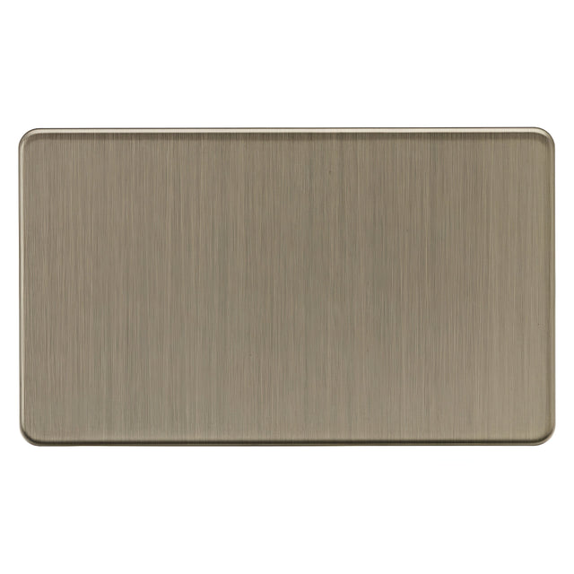 2G Blanking Plate - Antique Brass