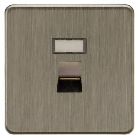RJ45 network outlet - Antique Brass