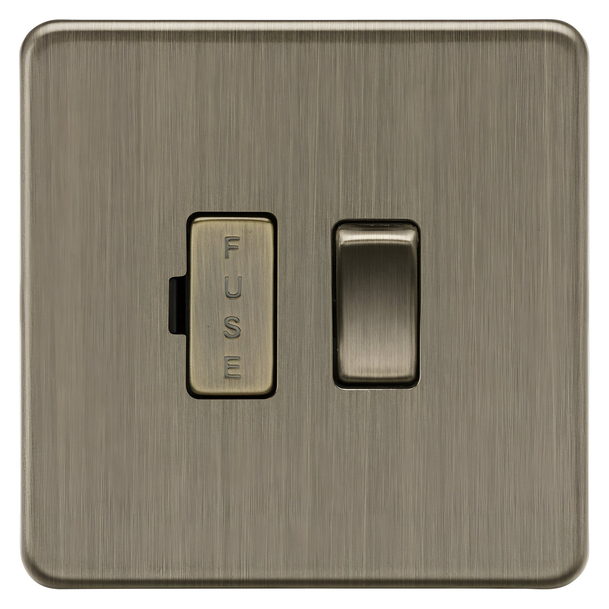 13A Switched Fused Spur Unit - Antique Brass