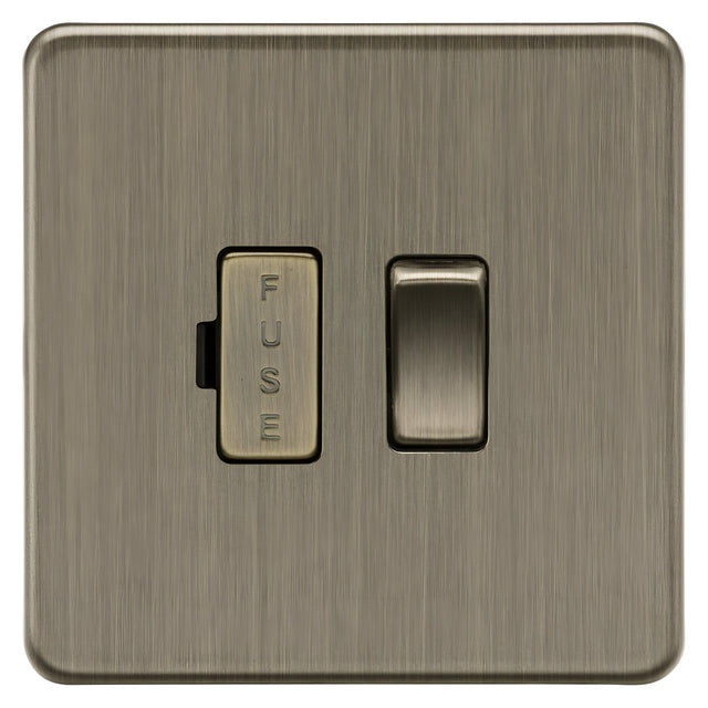 13A Switched Fused Spur Unit - Antique Brass