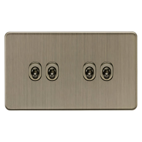 10AX 4G 2-way Toggle Switch - Antique Brass