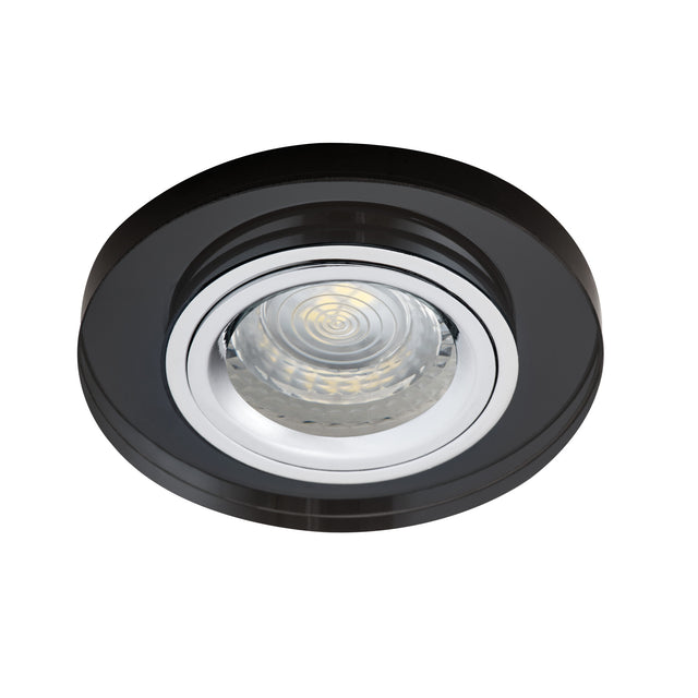 MORTA BL Round MR16 GU5.3 Recessed Downlight - Black