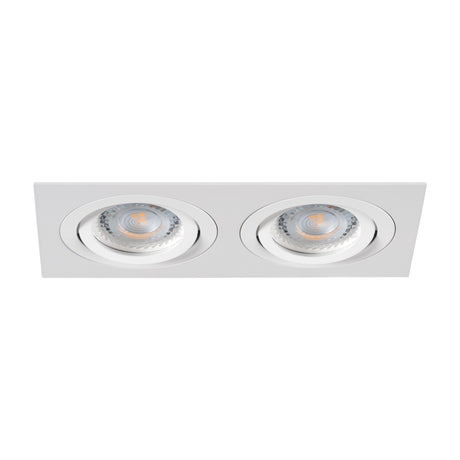 SEIDY 170x90 Twin GX5.3 Recessed Ceiling Light - Matte White