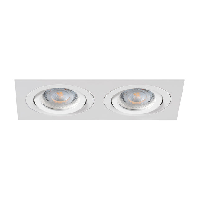 SEIDY 170x90 Twin GX5.3 Recessed Ceiling Light - Matte White