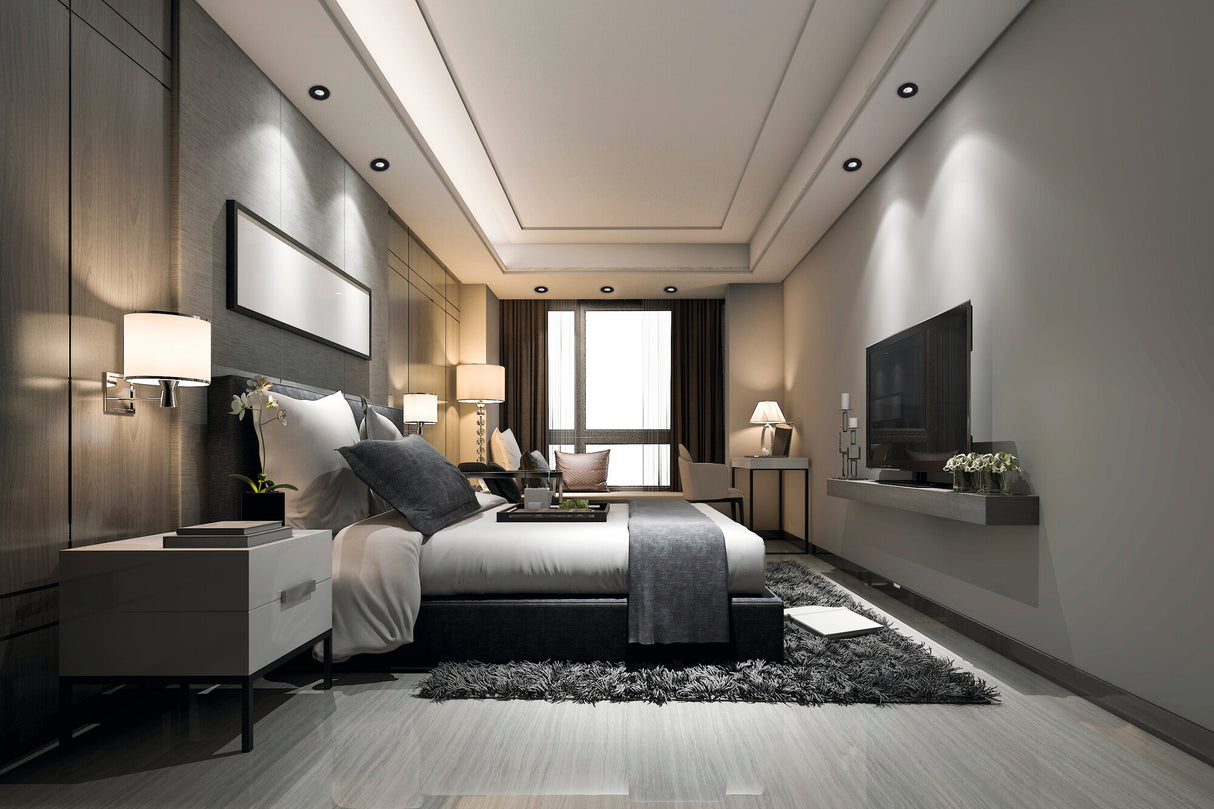 SEIDY MR16 GU5.3 Recessed Spotlight (B/M) Ø90 - Black Matt