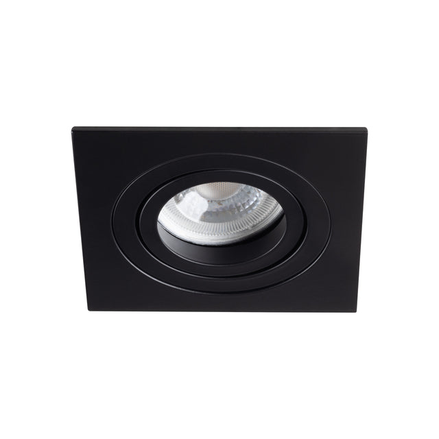 Seidy Compact Square MR16 Recessed Spotlight 12V 90x90 - Black Matt