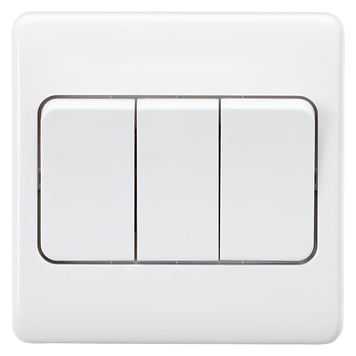 10AX 3 Gang 2-Way Wide Rocker Switch Anti-Microbial Screwless | Niori