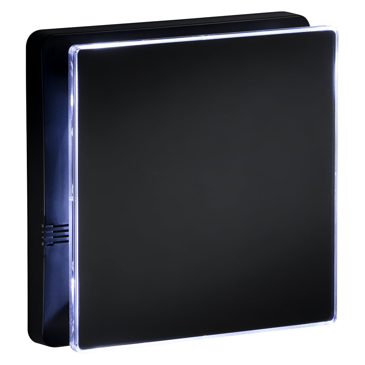 IP45 100mm LED Backlit Extractor Fan with Overrun Timer - Matt Black