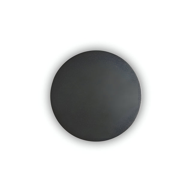 Centered against a plain white background, the sleek NovaLite LED Round Ceiling & Wall Light 9.5W 3000K in black features a modern circular design, making it an ideal choice for contemporary interiors and energy-efficient spaces.