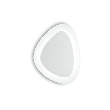 The NovaLight LED Ceiling & Wall Light 19W 3000K in White, measuring 25cm, features a modern triangular shape with a smooth white finish. Its sleek and minimalist design enhances contemporary interiors, while the energy-efficient inner translucent panel offers soft, diffused lighting.