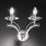 Icaro 2 Light Glass Wall Light