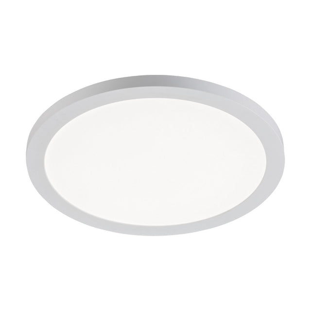 The 24W CCT Adjustable Circular LED Panel - 290mm features a modern design with a round, sleek white frame and a smooth, glowing surface. It includes CCT adjustable capabilities for customizable lighting and provides dual mounting options for versatile installation.