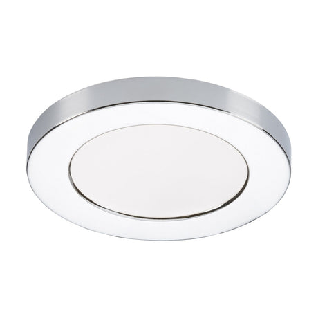 The CPL6 Polished Chrome Bezel is a round, modern LED ceiling light featuring a stainless steel frame and white diffuser, designed for flush mounting. Its minimalist and sleek design makes it ideal for contemporary interiors.