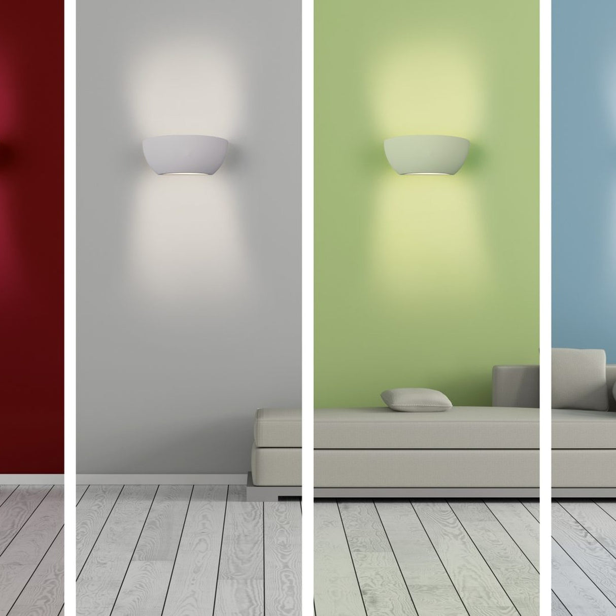 Roma Up Down Wall Light – White