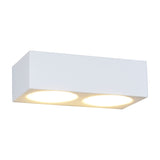 Mattone 4 Light Up Down Plaster Wall Light – White