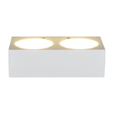 Mattone 4 Light Up Down Plaster Wall Light – White