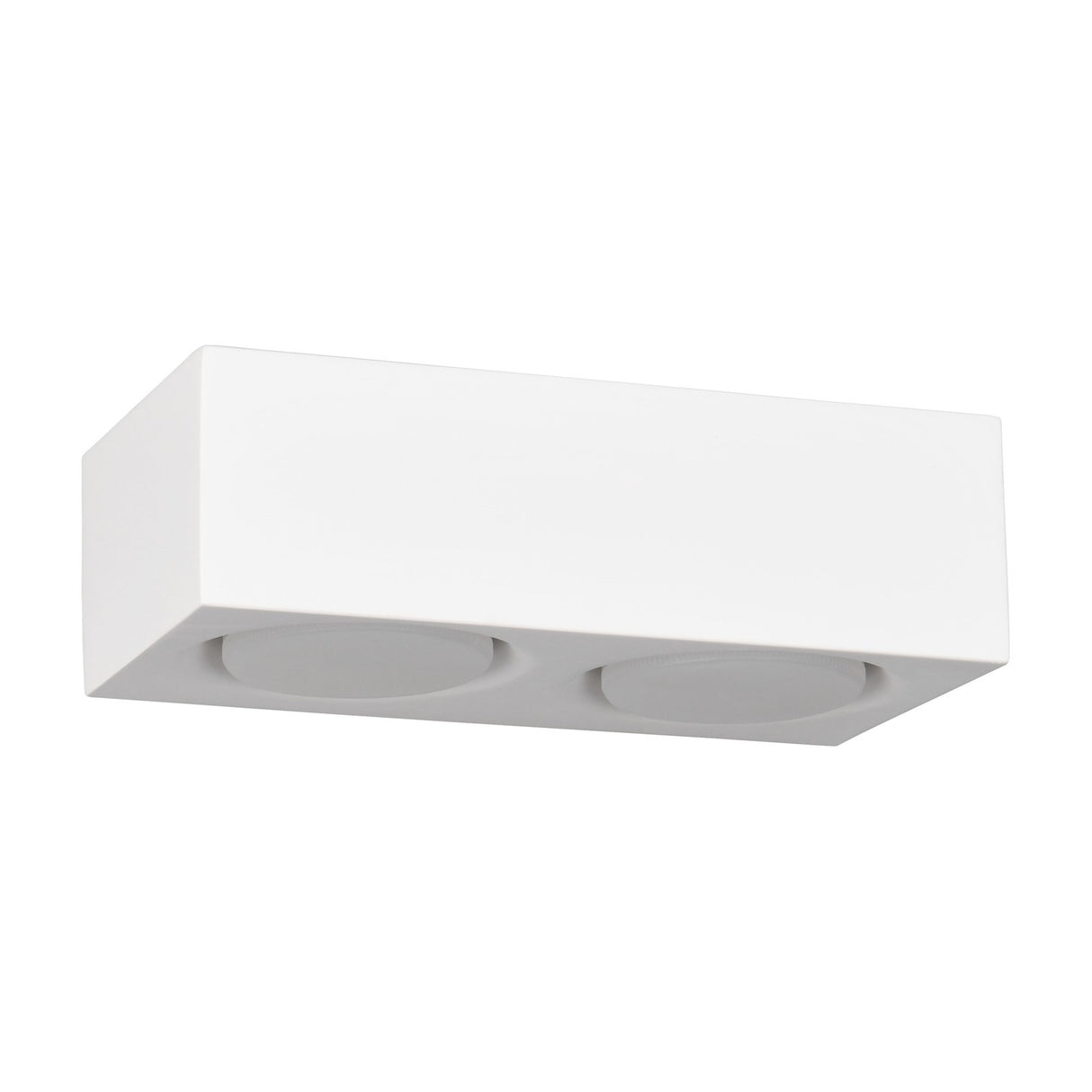 Mattone 4 Light Up Down Plaster Wall Light – White