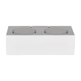 Mattone 4 Light Up Down Plaster Wall Light – White