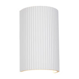 Raposa 2 Light Up Down Plaster Wall Light – White