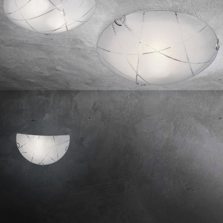 Sandrina Glass Wall Light – White