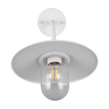 Brenta Glass Outdoor Wall Light – Matt White