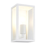 Garonne Lantern Outdoor Wall Light – Matt White