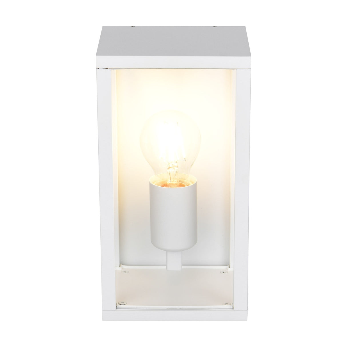 Garonne Lantern Outdoor Wall Light – Matt White