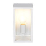 Garonne Lantern Outdoor Wall Light – Matt White