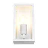 Garonne Lantern Outdoor Wall Light – Matt White