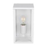Garonne Lantern Outdoor Wall Light – Matt White