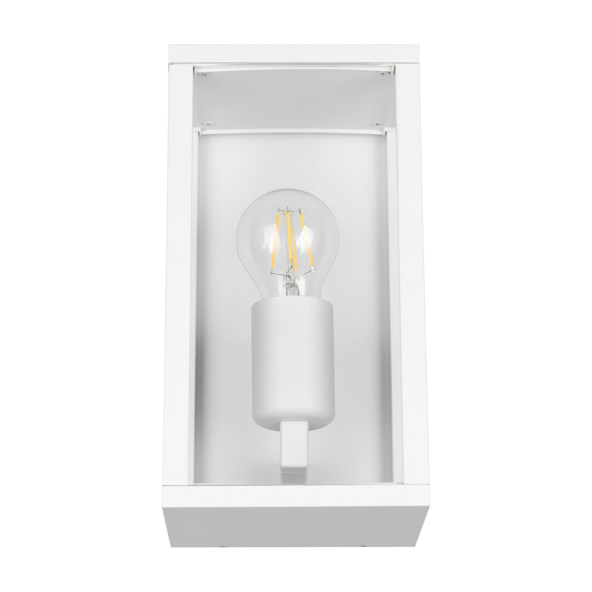 Garonne Lantern Outdoor Wall Light – Matt White