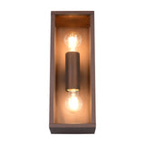 Garonne 2 Light Lantern Outdoor Wall Light – Rust