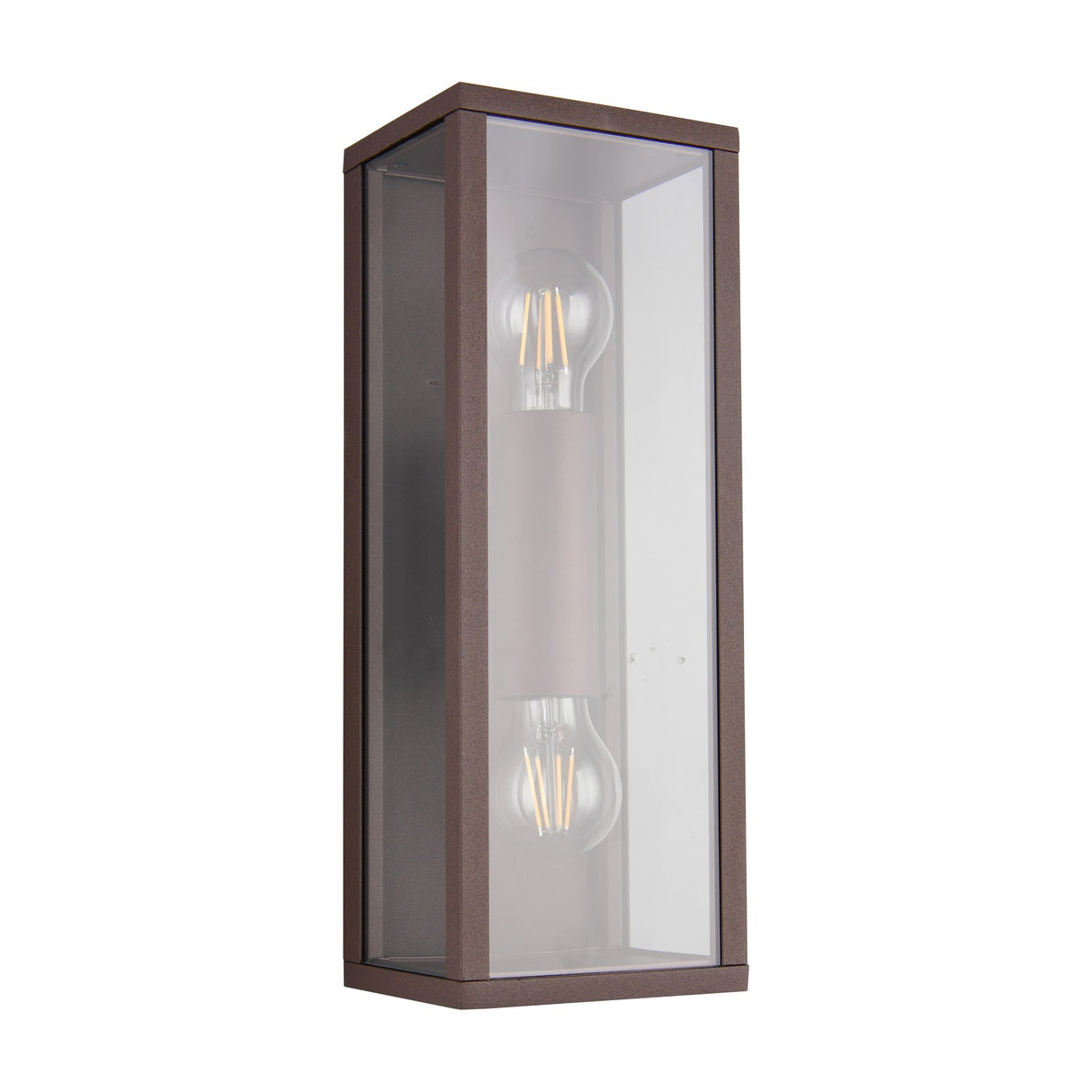 Garonne 2 Light Lantern Outdoor Wall Light – Rust