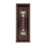 Garonne 2 Light Lantern Outdoor Wall Light – Rust