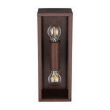 Garonne 2 Light Lantern Outdoor Wall Light – Rust