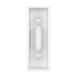 Garonne 2 Light Lantern Outdoor Wall Light – Matt White
