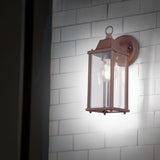 Olona Lantern Outdoor Wall Light – Rust