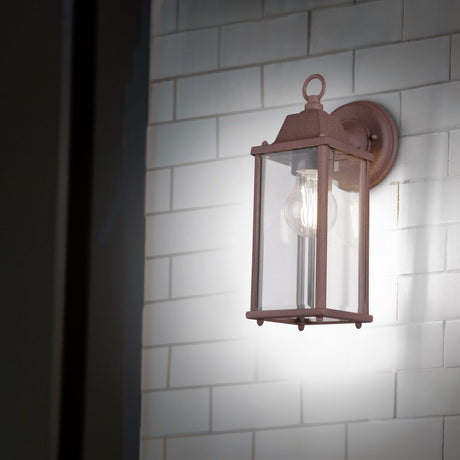 Olona Lantern Outdoor Wall Light – Rust