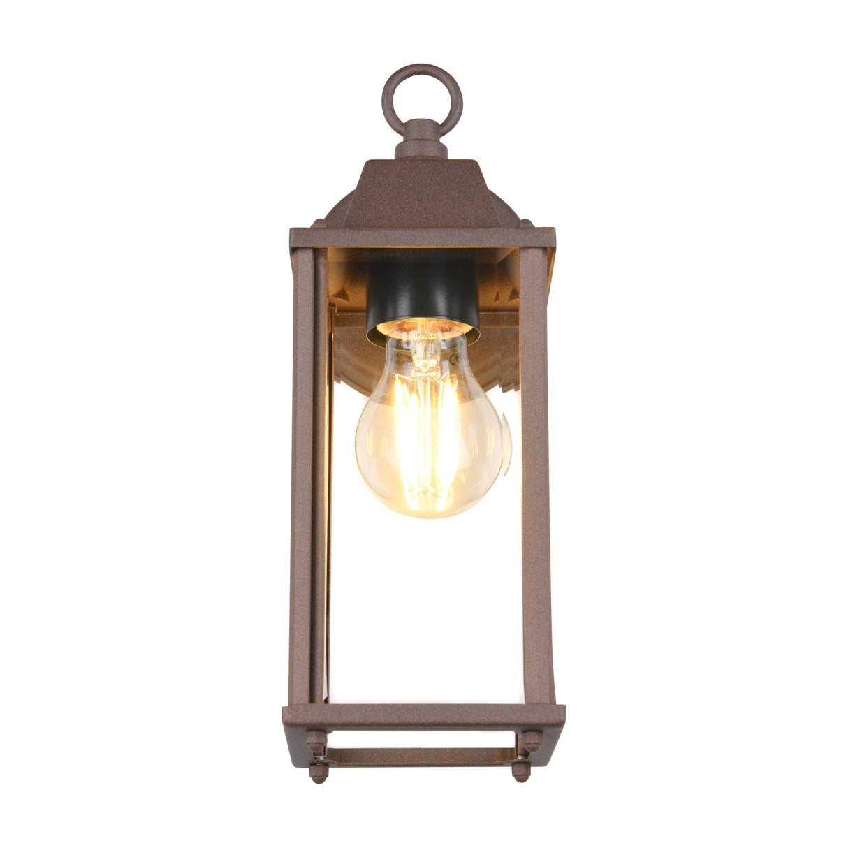 Olona Lantern Outdoor Wall Light – Rust