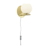 Pure Glass Wall Light – Satin Brass