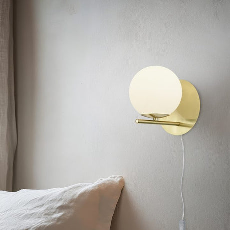 Pure Glass Wall Light – Satin Brass