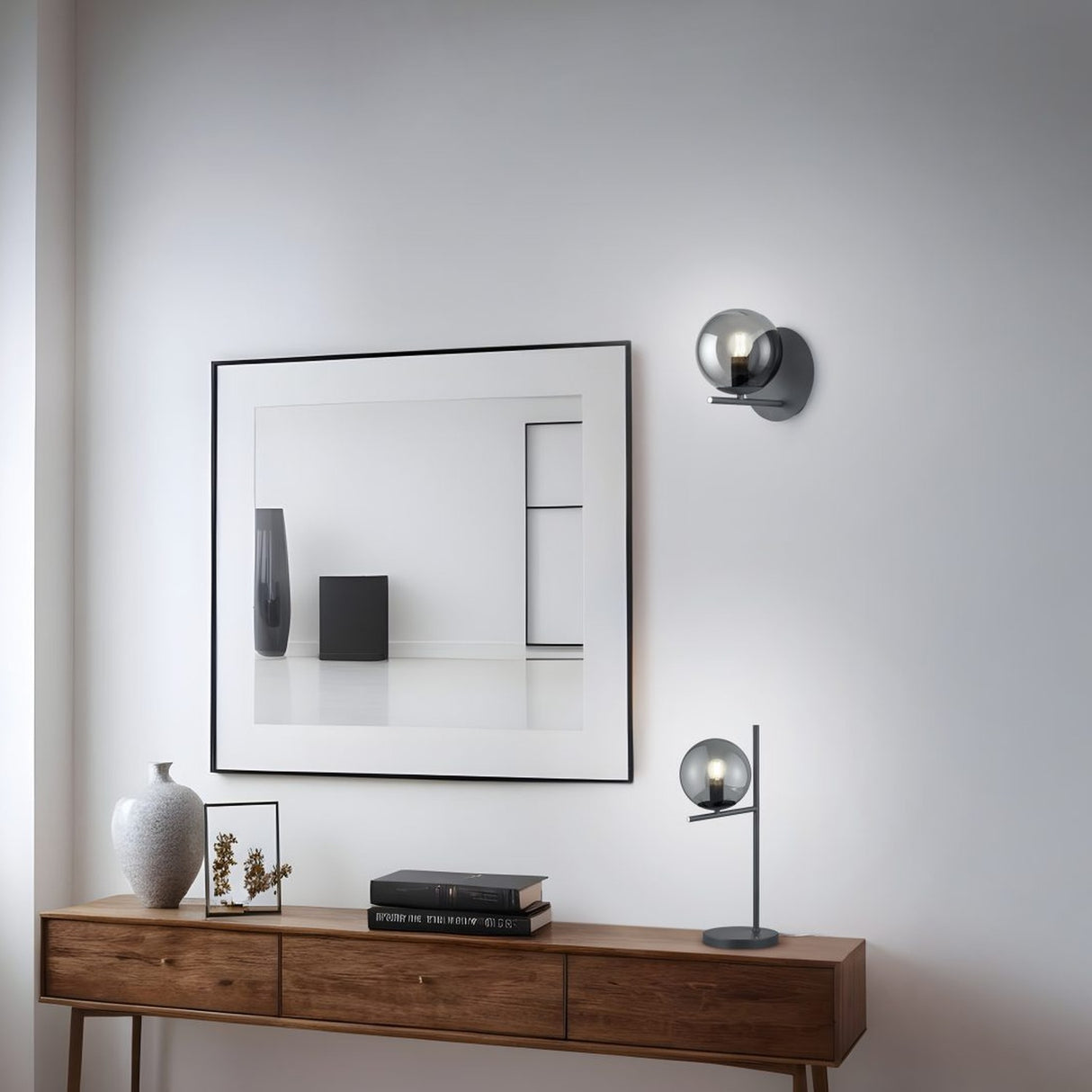 Pure Glass Wall Light – Anthracite