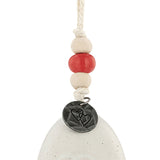 Love Heart Mini Holiday Bell Hanging Ceramic Ornament - Red