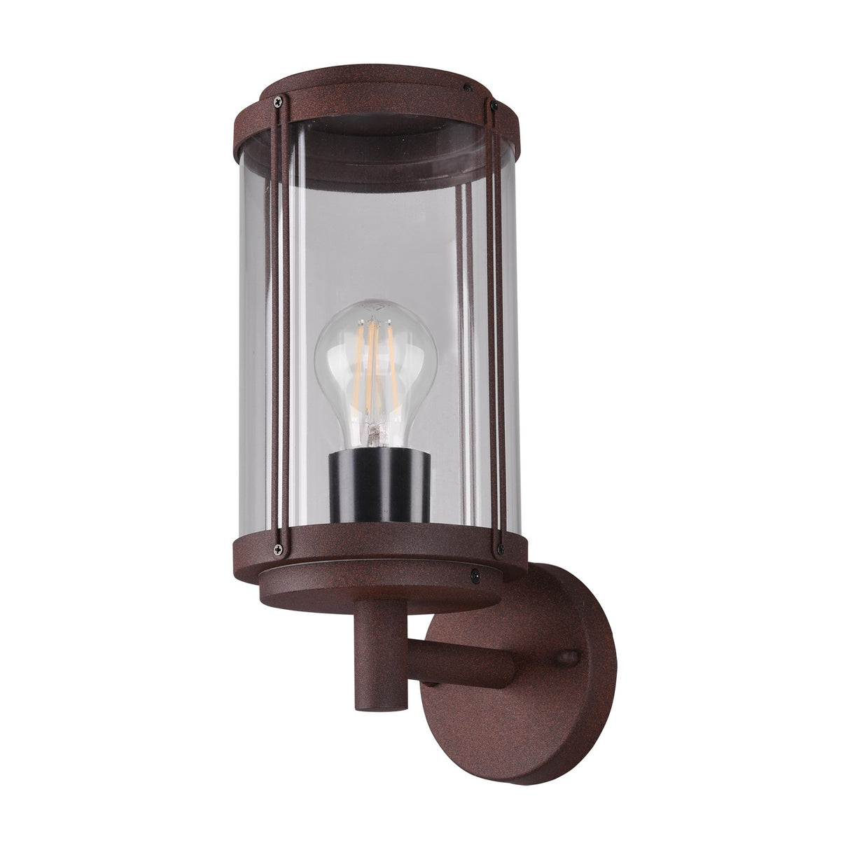 Tanaro Lantern Outdoor Wall Light – Rust