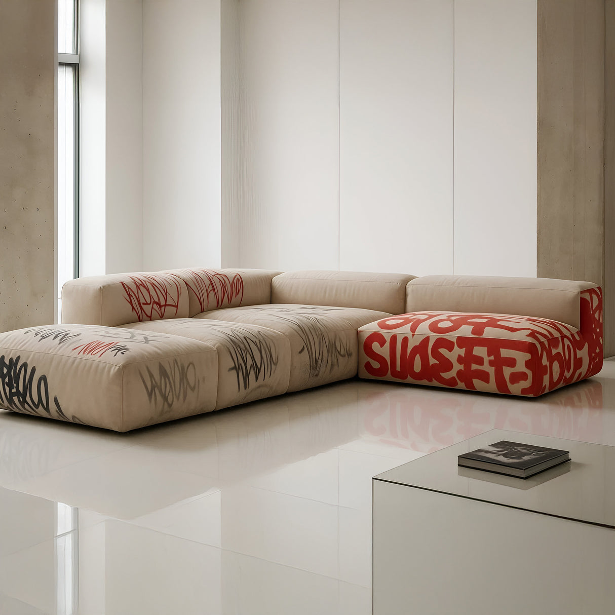 Raw Cipher 6 Seater Modular Sofa
